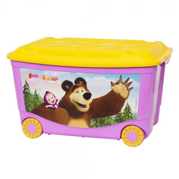 Ящик для игрушек Маша и Медведь 580х390х335мм. С13794С49322 Ящик для игрушек Маша и Медведь 580х390х335мм. С13794С49322Вместительный легкий ящик с яркой крышкой для хранения игрушек или одежды удобно разместится в комнате ребенка. Ящик для игрушек декорирован с помощью современной технологии, которая позволяет выйти на новый уровень качества, где этикетка и товар выглядят как единое целое. Благодаря данной технологии этикетка надежно держится на изделии, легко переносит контакт с водой, жирами или другими жидкостями, а также устойчива к стиранию и прочим механическим повреждениям, что является немаловажным в быту, при транспортировке или хранении на складах. Ящики легко штабелируются, как с закрытыми крышками, так и без них, что позволяет рационально использовать пространство. Ящик безопасен даже для самых маленьких детей, благодаря своей конструкции с закругленными углами. Помыть ящик не составляет никакого труда — пластик легко моется и вытирается от пыли, что особенно важно, когда ребенок совсем еще маленький. Ящики производятся из экологически чистого сырья — это необходимо для здоровья ребенка.