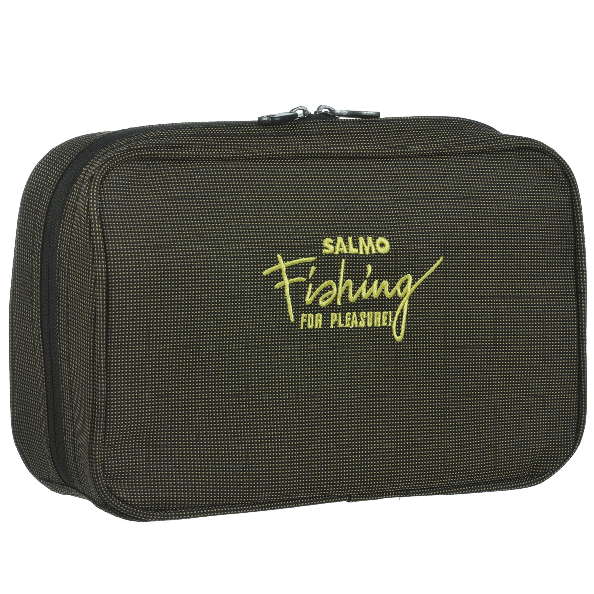Сумочка рыболовная для приманок Salmo Lure Special, 29 см х 19 см х 8,5 см103171 Сумочка рыболовная для приманок Salmo Lure Special, 29 см х 19 см х 8,5 см103171Сумка Salmo Lure Special отлично подойдет для хранения блесен и воблеров.Особенности сумочки:Водонепроницаемый материал: нейлон с PU покрытием.Жесткие внутренние отделения из пластика.Двухзамковая застежка-молния.Шлевки для закрепления на поясе.