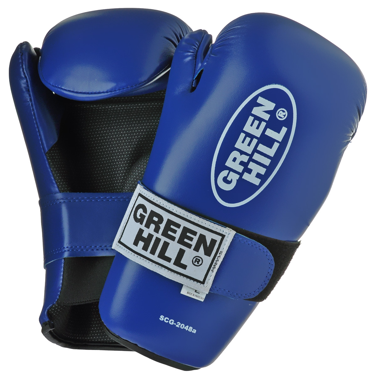 Перчатки для контактных единоборств Green Hill 7-contact, цвет: синий. Размер LSCG-2048c Перчатки для контактных единоборств Green Hill 7-contact, цвет: синий. Размер LSCG-2048cНакладки Green Hill 7-contact для контактных видов единоборств семиконтакт. Идеально подходят для обучения, спаррингов и соревнований. Перчатки выполнены из высококачественной. Широкий ремень, охватывая запястье, полностью оборачивается вокруг манжеты, благодаря чему создается дополнительная защита лучезапястного сустава от травмирования. Застежка на липучке способствует быстрому и удобному одеванию перчаток, плотно фиксирует перчатки на руке.