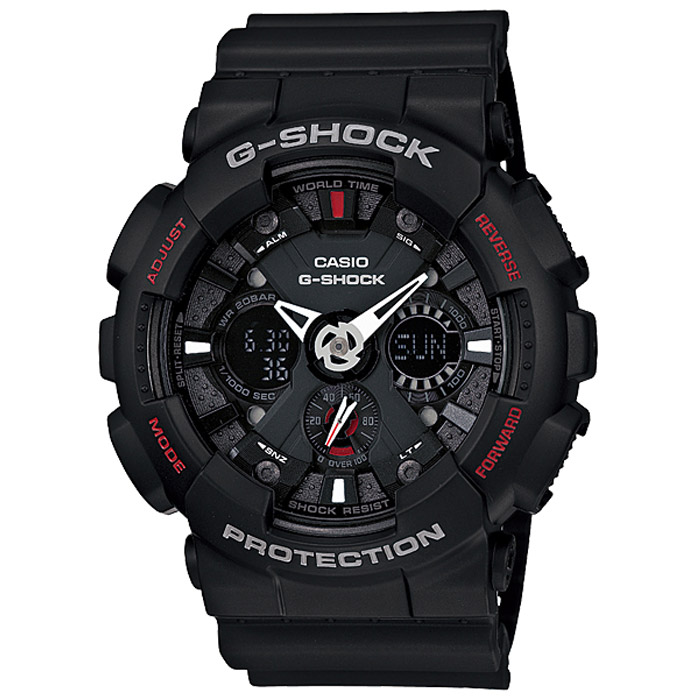 Наручные часы Casio GA-120-1ABM8434-58AE Наручные часы Casio GA-120-1ABM8434-58AEЧасы водонепроницаемые и противоударные Casio GA-120.