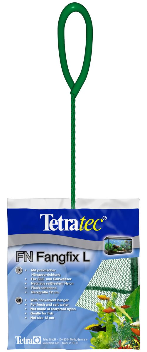 Сачок для аквариума Tetra FN L, 12 см0120710 Сачок для аквариума Tetra FN L, 12 см0120710Сачок Tetra предназначен для легкого извлечения рыб из аквариума.Специально покрытые пластиком черпак и ручка не ранят рыб.Сачок устойчив к коррозии, что обеспечивает долгую эксплуатацию.Прочная на разрыв сетка изготовлена из 100% нейлона.Ручка снабжена специальным крючком для подвешивания.Диаметр: 12 см.
