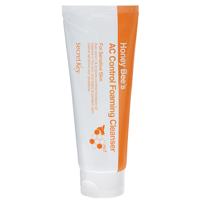 Secret Key Пенка Honey Bees AC Control Foaming Cleanser очищающая, для проблемной кожи, 150 млFS-00897 Secret Key Пенка Honey Bees AC Control Foaming Cleanser очищающая, для проблемной кожи, 150 млFS-00897Справиться с морщинами без использования дорогостоящих препаратов крайне сложно. Но с недавних пор появилась альтернатива - пенка для умывания Honey Bee AC Control Foaming Cleanser. Секрет успешности этого средства заключается в пчелином яде - веществе, которое эффективно расслабляет мышцы, разглаживает кожу и устраняет морщины. Кроме того, пчелиный яд способствует росту кератиноцитов - клеток, отвечающих за образование кератина - основного защитного и структурного белка кожи.