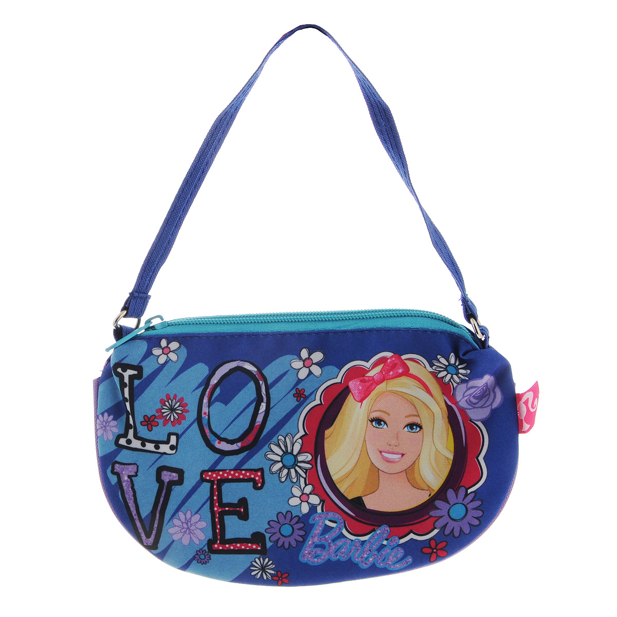 Сумочка Barbie, цвет: синий. BRCB-UT4-401772523WD Сумочка Barbie, цвет: синий. BRCB-UT4-401772523WDЯркая сумочка Barbie станет незаменимым аксессуаром для вашей маленькой модницы!Она изготовлена из текстильного материала и оформлена объемной аппликацией в виде изображения любимой сказочной героини. Сумка имеет одно отделение и закрывается на застежку-молнию. Ваша малышка с удовольствием будет носить в ней свои вещи, любимые игрушки или аксессуары. Порадуйте ее таким замечательным подарком!