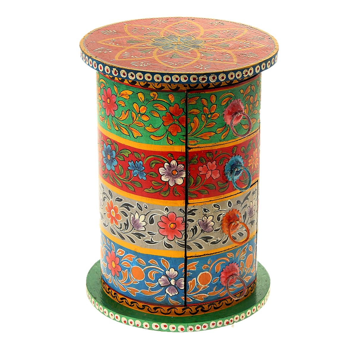 Шкатулка Sima-land Цветочные круги, 19,5 см х 19,5 см х 27 смBО-052 Шкатулка Sima-land Цветочные круги, 19,5 см х 19,5 см х 27 смBО-052Шкатулка Sima-land Цветочные круги, изготовленная из МДФ, оформлена рисунками цветов. Изделие имеет 4 выдвижных ящичка.Едва бросив взгляд на такую эффектную шкатулку, женщина наверняка уже будет знать, что в нее можно положить любимые украшения, которые хочется бережно хранить, или, к примеру, бисер и бусины, из которых она любит мастерить настоящие миниатюрные шедевры. Шкатулка с ящиками Sima-land Цветочные круги станет удобным местом для хранения мелочей и настоящей изюминкой интерьера, привносящей в него колорит далеких и манящих стран.Размер ящичка: 14 см х 9,5 см х 5,5 см.