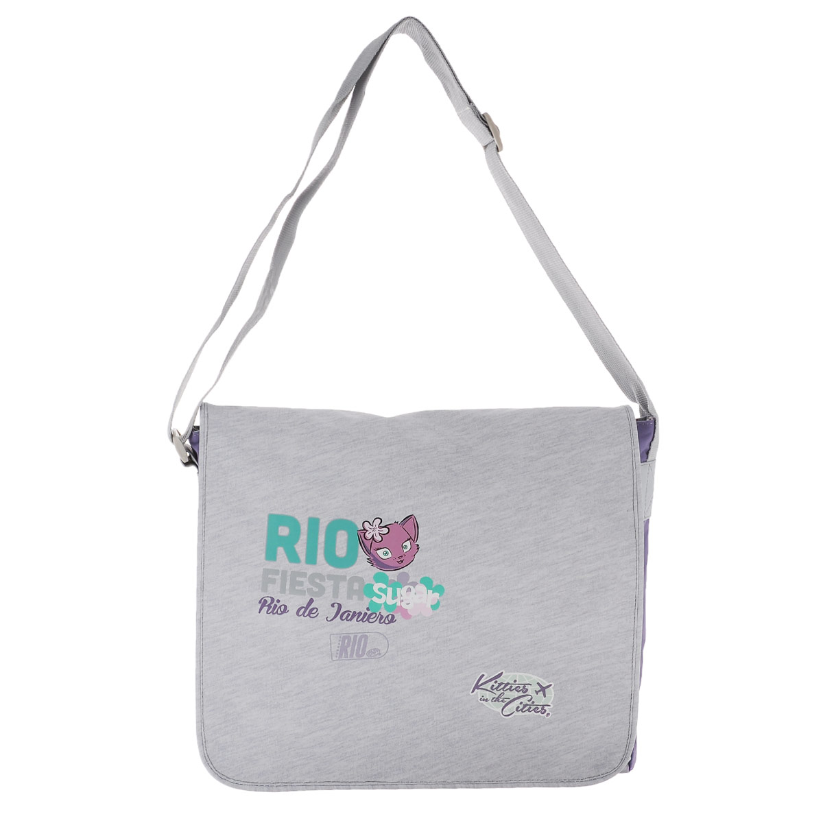 Сумка школьная с ремнем Proff Kitties in the Cities Blue-Gray, 35 х 30 х 12 см72523WD Сумка школьная с ремнем Proff Kitties in the Cities Blue-Gray, 35 х 30 х 12 см72523WDСумка наплечная подростков с двусторонним клапаном. В сумке: -1 большое отделение на магните и внутренними карманами. - 1 малое отделение - 2 маленьких наружных отделений на молнии. - Регулируемая ручка. Состав: внешние поверхности, подкладка -полиэстер, элементы отделки- пластик, металл, пвх.