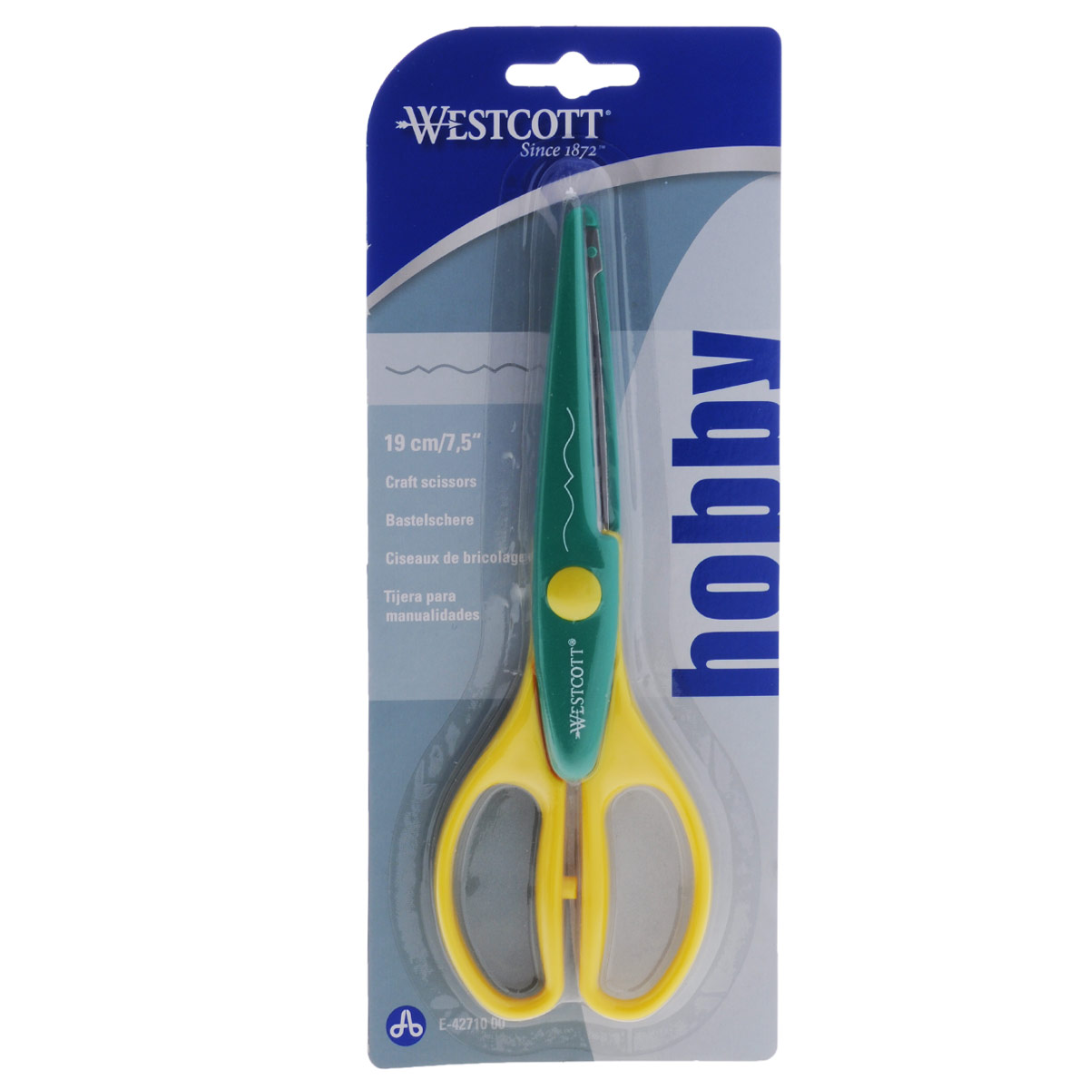 Ножницы фигурные Westcott Античные узоры, 19 смFS-36052 Ножницы фигурные Westcott Античные узоры, 19 смFS-36052Ножницы Westcott Античные узоры прекрасно подходят для работы с бумагой, картоном, пленкой.Острозаточенные лезвия ножниц позволяют создавать оригинальные поделки: к примеру, открытки ручной работы с декорированными краями. С помощью ножниц вы также сможете вырезать дополнительные элементы для создания аппликаций, коллажей и фотоколлажей. Рукоятки ножниц, выполненные из пластика, обладают высокой износоустойчивостью. Не рекомендуется детям до 3-х лет.