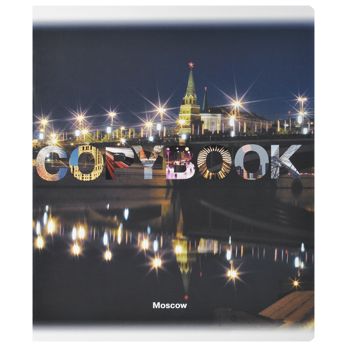Тетрадь Moscow. Night, 48 листов, формат А5, рисунок 272523WD Тетрадь Moscow. Night, 48 листов, формат А5, рисунок 272523WDТетрадь в клетку Moscow. Night подойдет как студенту, так и школьнику. Обложка тетради с закругленными углами выполнена из плотной бумаги. На обложке красочное изображение ночной Москвы. Внутренний блок состоит из 48 листов белой бумаги. Стандартная линовка в клетку дополнена полями, совпадающими с лицевой и оборотной стороны листа.