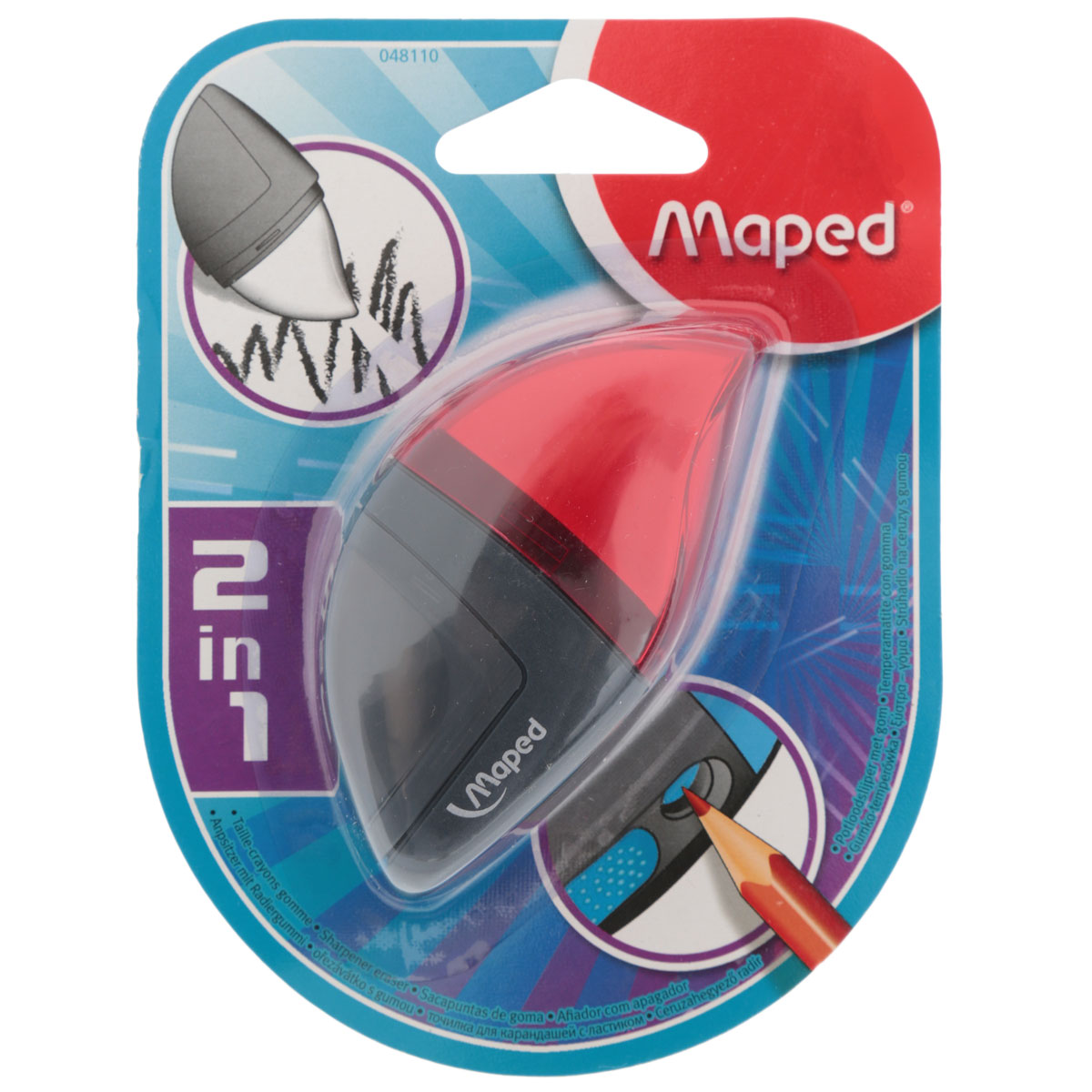 Точилка Maped Moondo, с ластиком, цвет: красныйFS-36054 Точилка Maped Moondo, с ластиком, цвет: красныйFS-36054Удобная точилка в оригинальном пластиковом корпусе с крышкой Maped предназначена для затачивания карандашей. Острое стальное лезвие обеспечивает высококачественную и точную заточку. Карандаш затачивается легко и аккуратно, а опилки после заточки остаются в специальном контейнере.Точилка снабжена ластиком, закрывающимся колпачком.