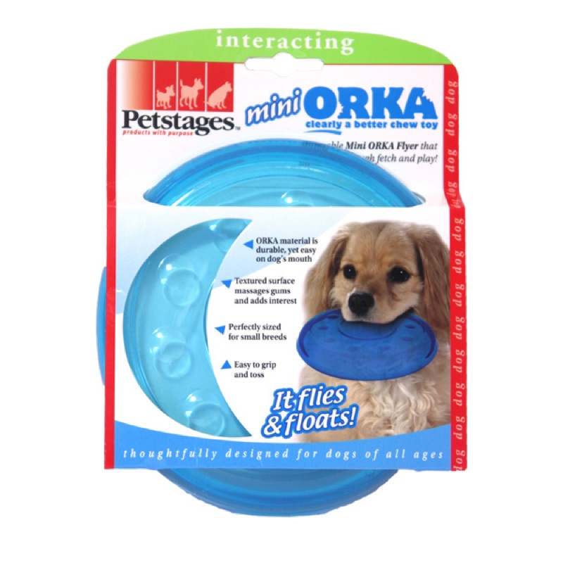 Игрушка для собак Petstages Mini Orka. Летающая тарелка0120710 Игрушка для собак Petstages Mini Orka. Летающая тарелка0120710Игрушка для собак Petstages Mini Orka. Летающая тарелка выполнена из синтетической резины. Этот материал настолько безопасен, что из него делают детские прорезыватели для зубов. Уникальная форма игрушки способствует массажу десен во время игры. Диаметр тарелки: 14,5 см.