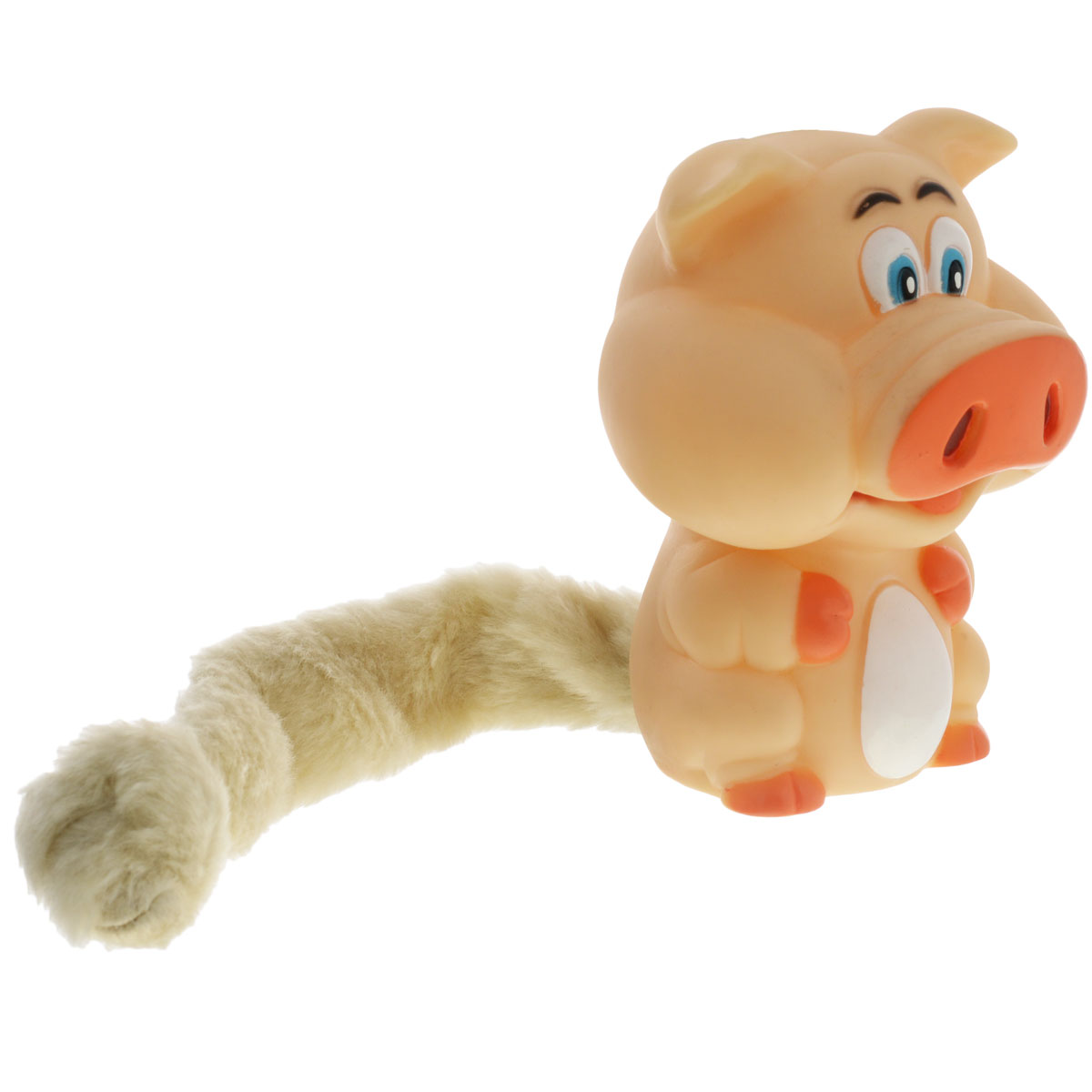 Игрушка для собак Aveva Кабанчик101246 Игрушка для собак Aveva Кабанчик101246Игрушка для собак Aveva Кабанчик, выполненная в виде забавного кабана с плюшевым хвостом, изготовлена из резины. Такая игрушка позволит весело провести время вашему питомцу, а также поможет вам сохранить в целости личные вещи и предметы интерьера. Яркая игрушка привлечет внимание вашего любимца, не навредит здоровью и займет его на долгое время. Длина хвоста игрушки: 20 см.