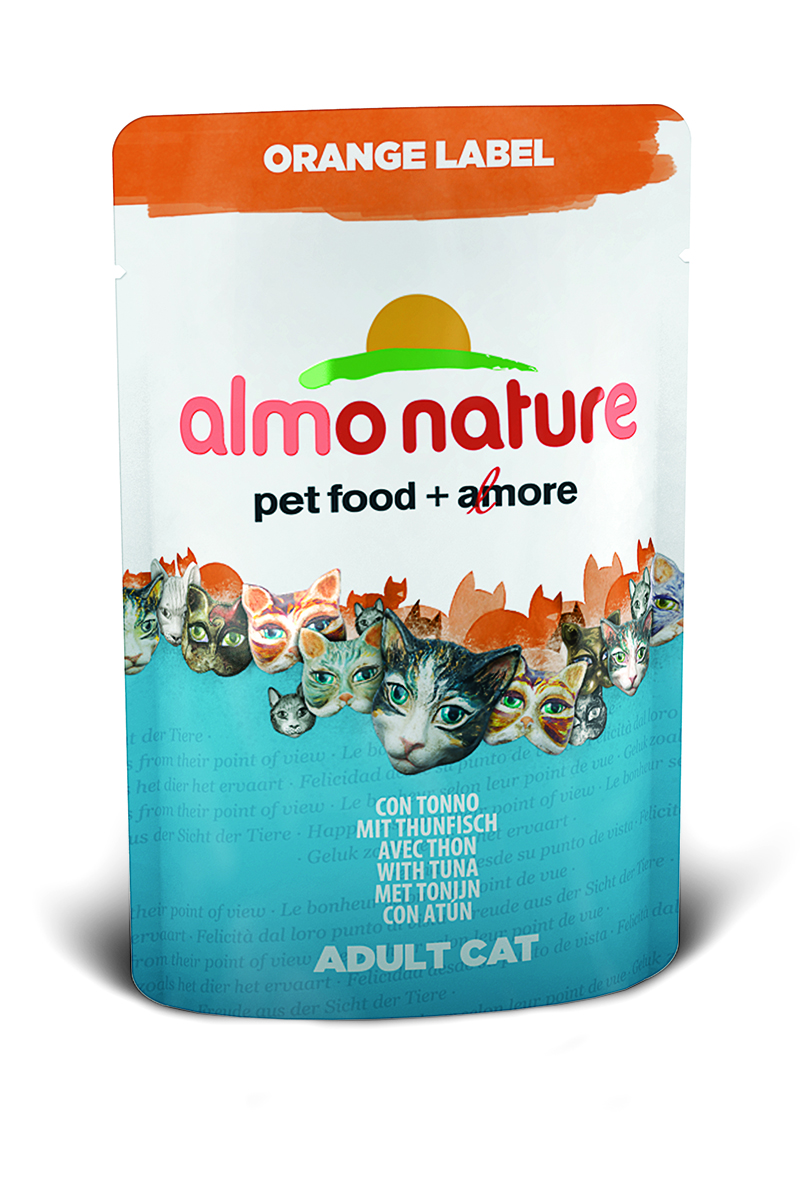 Паучи для Кошек с Тунцом (Orange Label Cat Tuna), 70 г.0120710 Паучи для Кошек с Тунцом (Orange Label Cat Tuna), 70 г.0120710Состав: филе тунца и его производные 61%, рис 3%.Добавки: Витамин А – 1325 МЕ/кг, Витамин Е – 15 мг/кг, таурин – 160 мг/кг, гуаровая камедьГарантированный анализ: белки – 13%, клетчатка – 0,1%, жиры – 1%, зола – 2%, влажность – 81%Калорийность – 540 ккал/кг