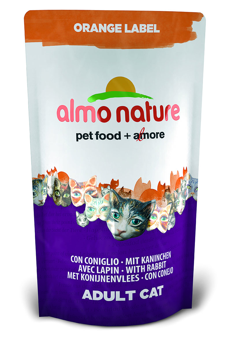 Корм сухой Almo Nature Orange label для кастрированных кошек, с кроликом, 750 г0120710 Корм сухой Almo Nature Orange label для кастрированных кошек, с кроликом, 750 г0120710Полнорационный корм Almo Nature Orange label рекомендован для кастрированных кошек. Корм содержит большой процент свежего мяса, что обеспечивает необходимым количеством питательных веществ и оптимальным содержанием протеина. Прекрасный вкус обеспечивается за счет свежих натуральных ингредиентов. Не содержит искусственных добавок, красителей, ароматизаторов, консервантов. Состав: мясо кролика и его производные 48% (из которых 25% свежего мяса и 16% дегидрированного мяса), злаки, масла и жиры, экстракт растительного белка, дрожжи, минералы, субпродукты растительного происхождения.Питательные добавки: таурин 0,6 г/кг, L-карнитин 0,1 г/кг, витамин D3 244 МЕ/кг, витамин Е 122 мг/кг, витамин С 61 мг/кг.Микроэлементы: железо 8 мг/кг, медь 0,1 мг/кг, цинк 49 мг/кг, марганец 0,4 мг/кг.Гарантированный анализ: белки – 31,7%, клетчатка – 0,9%, жиры – 16%, зола – 7%, влажность 8%.Калорийность – 3743 ккал/кг.Товар сертифицирован.