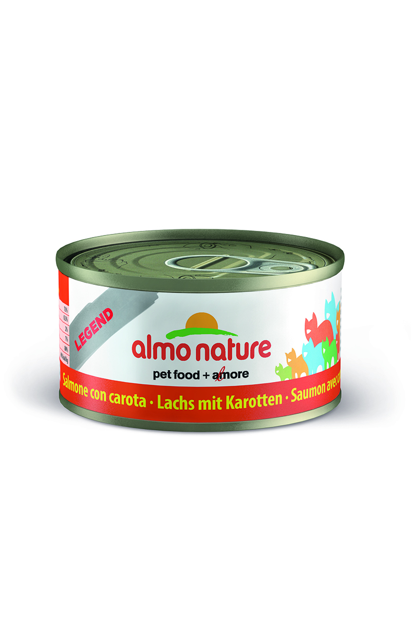 Консервы для кошек Almo Natureс Classic, с лолосем и морковью, 70 г0120710 Консервы для кошек Almo Natureс Classic, с лолосем и морковью, 70 г0120710Консервы Almo Nature Classic - сбалансированный влажный корм для кошек, изготовленный из ингредиентов высшего качества, являющихся натуральными источниками витаминов и питательных веществ. Состав: лосось 70%, рыбный бульон 24%, морковь 5%, рис 1%.Гарантированный анализ: белки – 15%, клетчатка – 0,3%, жиры – 2%, зола – 2%, влажность – 80%.Калорийность - 737 ккал/кг.Товар сертифицирован.