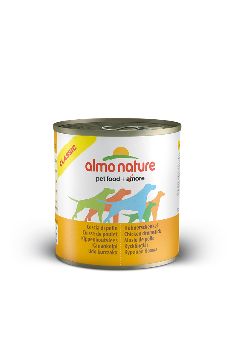 Консервы_для_собак_Almo_Nature_~Classic~,_куриные_бедрышки,_280_г Консервы_Almo_Nature_~Classic~_-_сбалансированный_влажный_корм_для_собак,_изготовленный_изингредиентов_высшего_качества,_являющихся_натуральными_источниками_витаминов_ипитательных_веществ._Состав:_куриные_бедрышки_55%25,_бульон_42%25,_рис_3%25._Пищевая_ценность:_белки_13,3%25,_клетчатка_0,1%25,_жиры_3,8%25,_зола_0,5%25,_влажность_79%25._Калорийность:_894_ккал/кг.Товар_сертифицирован.