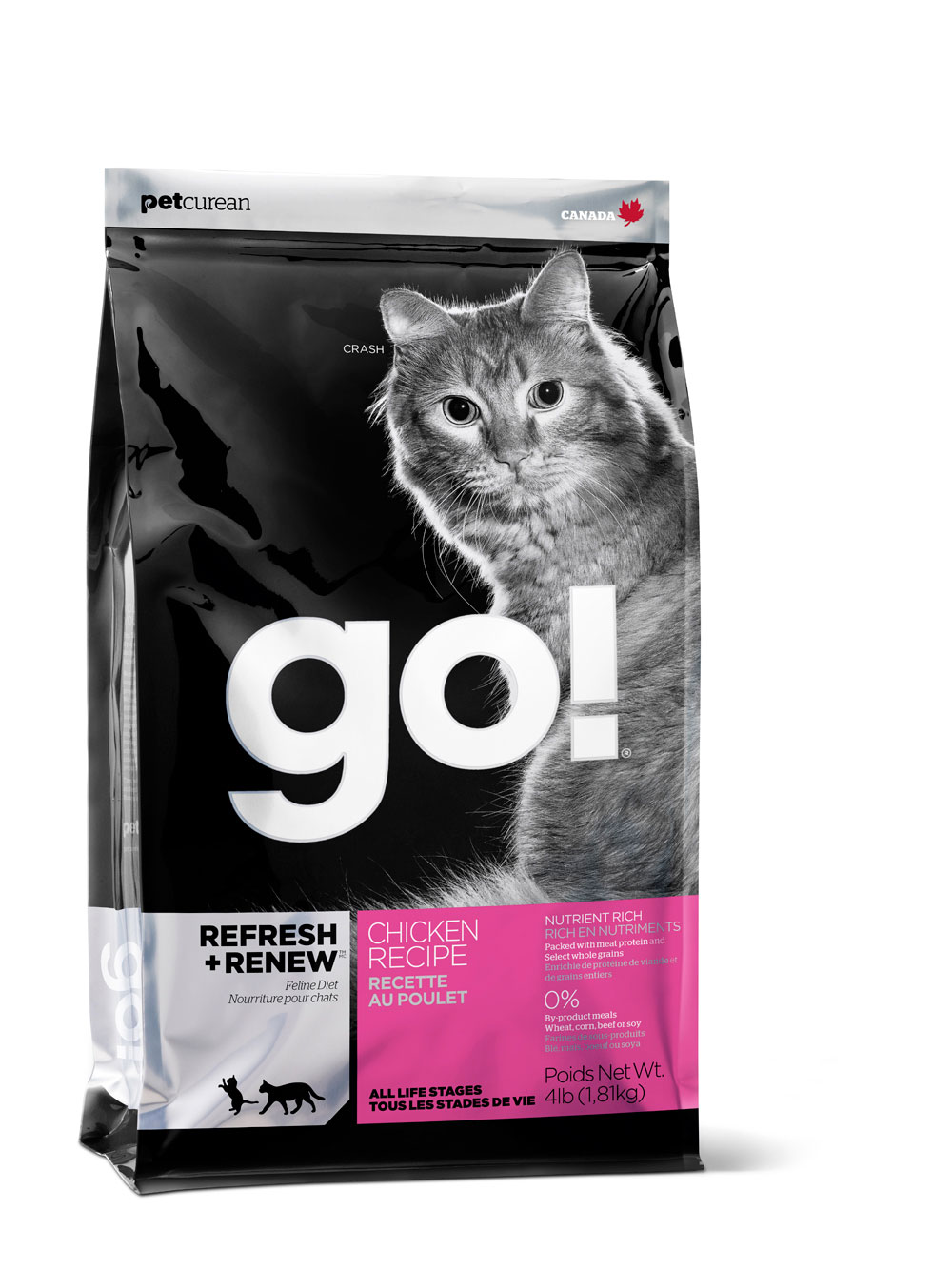 Корм сухой Go! для кошек и котят, с курицей, фруктами и овощами, 1,81 кг0120710 Корм сухой Go! для кошек и котят, с курицей, фруктами и овощами, 1,81 кг0120710Корм для котят и кошек Go! - полноценный корм обогащенный питательными веществами, обеспечивающий здоровье и активность вашего питомца на протяжении всей его жизни. В состав корма входят высококачественные источники белков, фрукты и овощи, богатые антиоксидантами и все необходимые жирные кислоты. Ключевые преимущества: - Полностью беззерновой, - Не содержит субпродуктов, красителей, говядины, мясных ингредиентов, выращенных на гормонах, - Превосходный вкус, - Мелкие крокеты будут по вкусу самым привередливым кошкам, - Таурин необходим для здоровья глаз и нормального функционирования сердечной мышцы,- Сложные углеводы - отличный источник энергии, - В составе Омега-кислоты необходимые для здоровой кожи и шерсти, - Антиоксиданты укрепляют иммунную систему. Состав: свежее мясо курицы, филе цыпленка, коричневый цельный рис, цельный белый рис, овсянка, куриный жир (источник витамина Е), мясо лосося, натуральный куриный ароматизатор, подсолнечное масло, рисовые отруби, яблоки, морковь, картофель, клюква, льняное масло, свежие цельные яйца, масло лосося, люцерна, фосфорная кислота, калия хлорид, таурин, витамины (витамин Е, L-аскорбил-2-полифосфатов (источник витамина С), никотиновая кислота, инозит, витамин А, тиамина мононитрат, D-кальций пантотенат, пиридоксина гидрохлорид, рибофлавин, бета-каротин, витамин D3, фолиевая кислота, биотин, витамин В12), минералы (цинка протеинат, сульфат железа, оксид цинка, железа протеинат, сульфат меди, меди протеинат, марганца протеинат, оксид марганца, йодат кальция, селенит натрия), DL-метионин, сухой корень цикория, экстракт юкка шидигера, сушеный розмарин. Анализ:белок 32,0%, жир 20,0%, клетчатка 2,5%, влажность 10,0%, зола 6,5%, фосфор 0,8%, таурин 2050 мг/кг, омега-6 жирная кислота 3,2%, омега-3 жирная кислота 0,63%.Энергетическая ценность: 4604 ккал/кг. Вес: 1,81 кг.Товар сертифицирован.