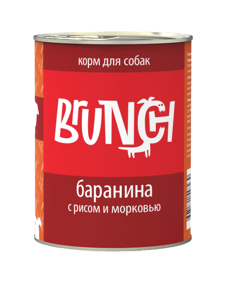 Консервы для собак Brunch Баранина с рисом, 340 г0120710 Консервы для собак Brunch Баранина с рисом, 340 г0120710Консервы Brunch для собак — полноценные мясорастительные корма из натуральных ингредиентов. Помимо мяса и субпродуктов, продукт содержит крупы (каши) и овощи. Рецептура является уникальной разработкой компании. Пропорции определены в соответствии с научными исследованиями, отвечают потребностям домашних животных в питательных веществах. Корм максимально приближен к полному рациону.Состав: баранина, сердце, рубец говяжий, печень, рис, морковь, масло растительное, желирующая добавка, рыбий жир, пивные дрожжи, йодированная соль, морские водоросли, розмарин, юкка шидигера, ферментированный рис.Вес: 340 г.