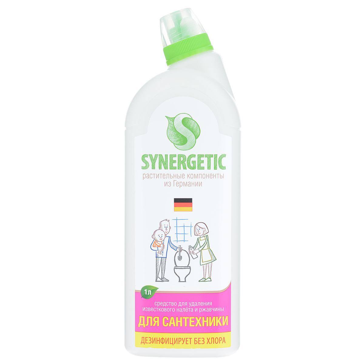 Средство для чистки сантехники Synergetic, 1 л68/5/1 Средство для чистки сантехники Synergetic, 1 л68/5/1Концентрированное средство Synergetic предназначено для ежедневной уборки всех видов поверхностей в ванных комнатах и санузлах. Эффективно удаляет микробы, бактерии, ржавчину, мыльный и известковый налет. Дезинфицирует и устраняет неприятные запахи, освежая воздух натуральным хвойным ароматом. 100% биоразлагается в воде, не вредит микрофлоре септических установок. Не содержит хлор. Соответствует нормам САН ПИН. Состав: Н-тензиды Товар сертифицирован.
