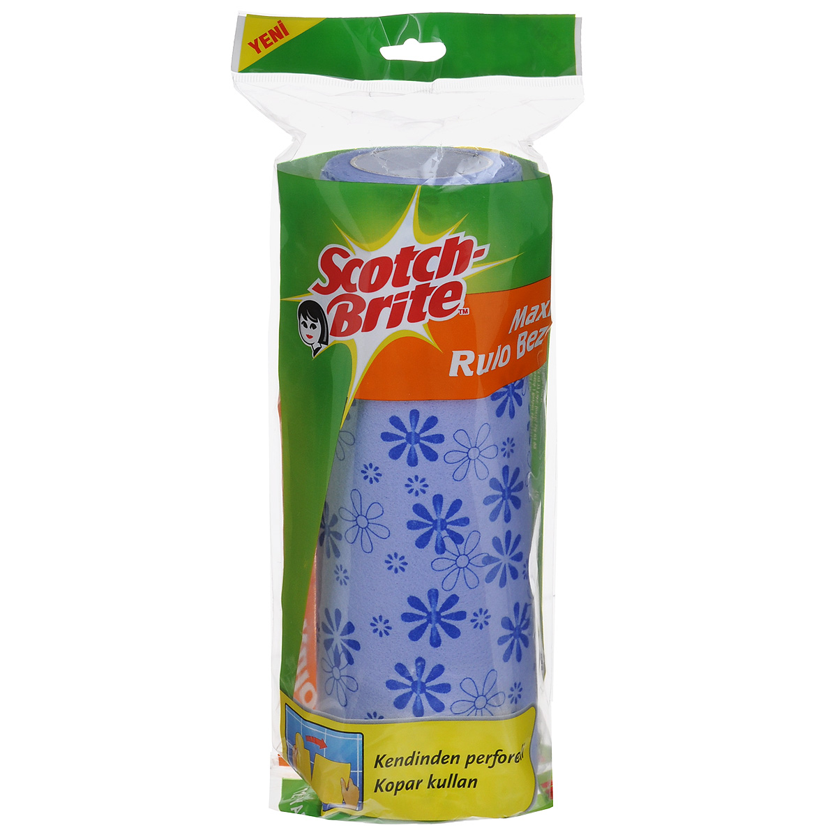 Салфетка универсальная Scotch-Brite, в рулоне, цвет: голубой, 3,5 м531-105 Салфетка универсальная Scotch-Brite, в рулоне, цвет: голубой, 3,5 м531-105Универсальная салфетка Scotch-Brite в рулоне идеально подходит для сухой и влажной уборки любых поверхностей. Салфетка легко отжимается, быстро сохнет и не впитывает неприятные запахи. Салфетка изготовлена из мягкого и долговечного материала. Имеет перфорированные линии отрыва, благодаря чему быстро и ровно отрывается. Допускается применение с моющими средствами и стирка в стиральной машине при температуре 60°C.Количество салфеток: 12 шт. Длина рулона: 3,5 м.