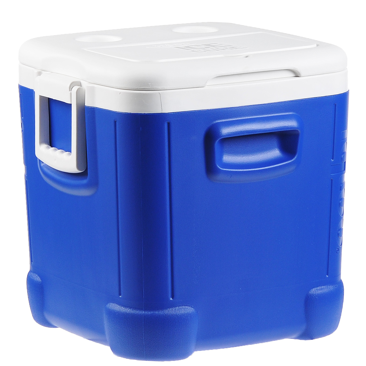 Контейнер изотермический Igloo Ice Cube, 45 л19201 Контейнер изотермический Igloo Ice Cube, 45 л19201Удобный и прочный изотермический контейнер Igloo Ice Cube предназначен для сохранения определенной температуры продуктов во время длительных поездок. Корпус и крышка контейнера изготовлены из высококачественного пластика. Между двойными стенками находится термоизоляционный слой, который обеспечивает сохранение температуры. У контейнера одно большое вместительное отделение и 2 небольших на крышке. Крышка плотно плотно закрывается. Контейнер оснащен 2 ручками по бокам для переноски. При использовании аккумулятора холода контейнер обеспечивает сохранение продуктов холодными до 24 часов. Контейнер такого размера идеально подойдет для пикника или для поездки на дачу, или просто для длительной поездки.Контейнеры Igloo Ice Cube можно использовать не только для сохранения холодных продуктов, но и для транспортировки горячих блюд. В этом случае аккумуляторы нагреваются в горячей воде (температура около 80°С) и превращаются в аккумуляторы тепла. Подготовленные блюда перед транспортировкой подогреваются и укладываются в контейнер.