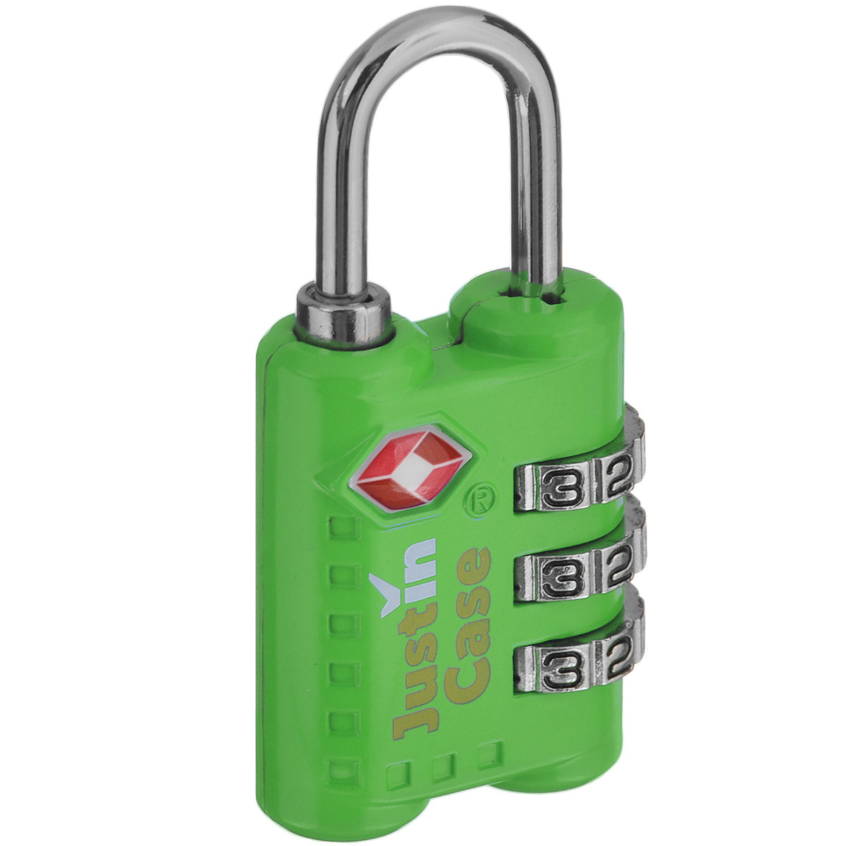 Замок для багажа JustinCase "3-Dial TSA Combination Lock", цвет: зеленый
