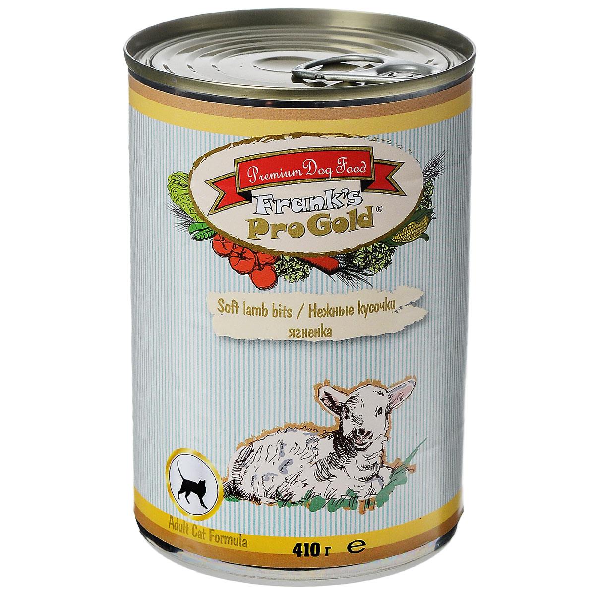 Консервы для кошек Franks ProGold, с ягненком, 410 г0120710 Консервы для кошек Franks ProGold, с ягненком, 410 г0120710Консервы для кошек Franks ProGold - полнорационный продукт, содержащий все необходимые витамины и минералы, сбалансированный для поддержания оптимального здоровья вашего питомца! Ваш любимец, безусловно, оценит нежнейшие кусочки мяса в желе! Произведенные из натуральных ингредиентов, консервы Franks Pro Gold не содержат ГМО, сою, искусственных красителей, консервантов и усилителей вкуса. Состав: мясо курицы, ягненок, мясо и его производные, злаки, витамины и минералы. Пищевая ценность: влажность 81%,белки 6,5%, жиры 4,5%, зола 2%, клетчатка 0,5%. Добавки: витамин A 1600 IU, витамин D 140 IU, витамин E 10 IU, таурин 300 мг/кг, железо E1 24 мг/кг, марганец E5 6 мг/кг, цинк E6 15 мг/кг, йодин E2 0,3 мг/кг. Калорийность: 393,6 ккал. Товар сертифицирован.