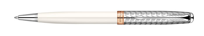 Ручка шариковая Sonnet Metal & Pearl CT. PARKER-S0947340FS-00103 Ручка шариковая Sonnet Metal & Pearl CT. PARKER-S0947340FS-00103Ручка шариковая «Паркер Соннет Метал анд Перл Си Ти». Инструмент для письма, линия письма – средняя, цвет чернил – черный, в подарочной упаковке. Произведено во Франции.