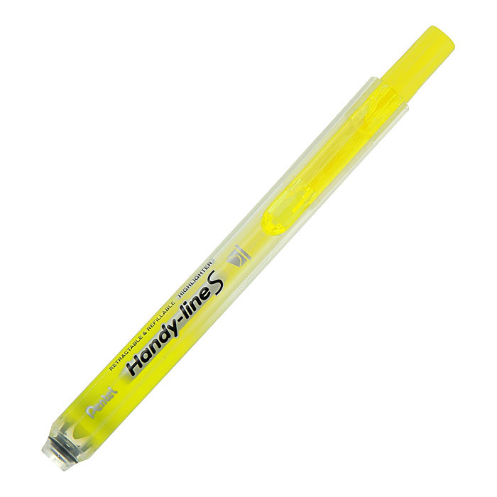Pentel Текстовыделитель Handy-Lines, цвет: желтый72523WD Pentel Текстовыделитель Handy-Lines, цвет: желтый72523WDТекстовыделитель Handy-Lines с функцией чистый карман желтого цвета станет незаменимым как на столе школьника, так и студента. Стержень автоматически убирается при нажатии на кнопку. Такой маркер никогда не испачкает вашу одежду!Обеспечивает ровные четкие линии толщиной 1,0-4,5 мм.