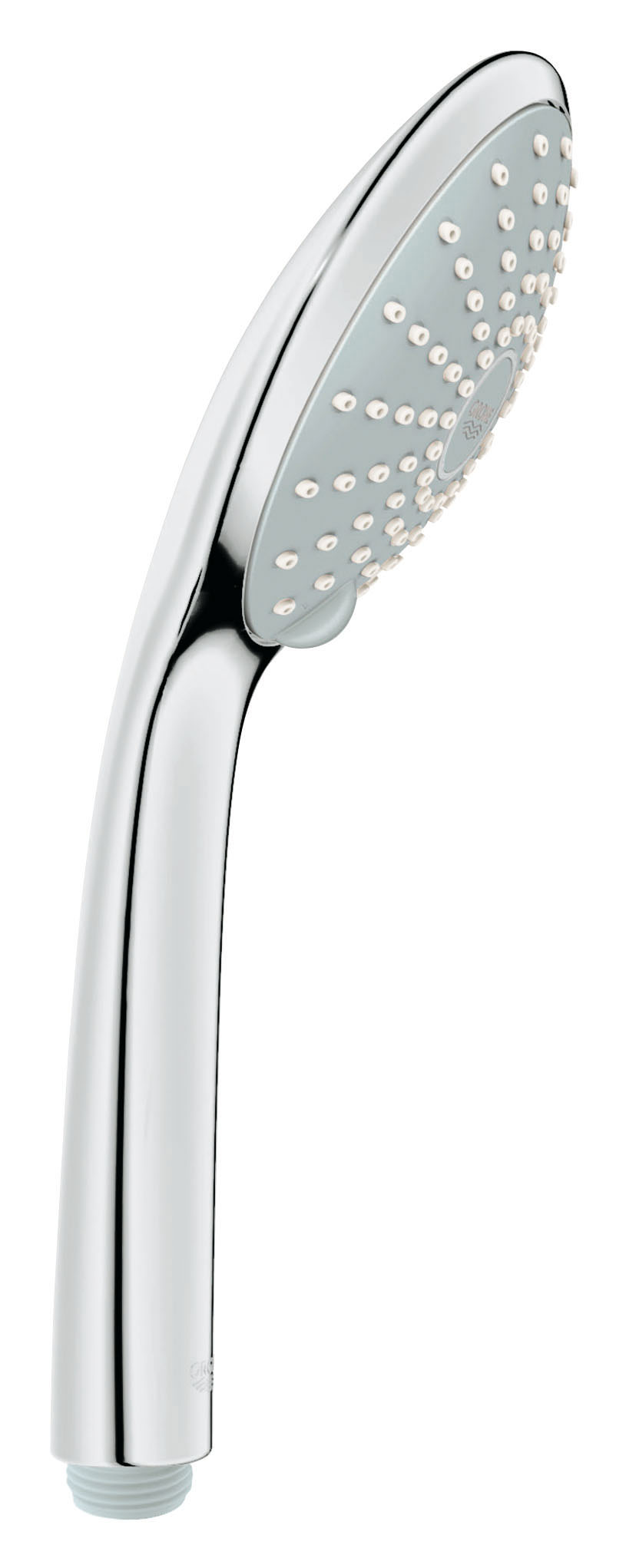 Ручной душ GROHE Euphoria (2 режима) (27220000)5284_зеленый Ручной душ GROHE Euphoria (2 режима) (27220000)5284_зеленыйGROHE Euphoria 110 Duo: ручной душ с двумя режимами струи для бодрящих водных процедур Как и все души серии GROHE Euphoria, этот ручной душ располагает режимом струи Rain, который оказывает на тело освежающее и успокаивающее действие подобно теплому летнему дождю. Полностью отдаться наслаждению расслабляющими душевыми процедурами и освободиться от накопившихся за день усталости и напряжения Вам помогут прогрессивные технические особенности данного ручного душа – например, технология GROHE DreamSpray, которая обеспечивает равномерную подачу воды через все форсунки душа. Система внутренних протоков InnerWater Guide предотвращает чрезмерный нагрев внешней поверхности душа, чем также защищает глянцевое хромированное покрытие GROHE StarLight от повреждения в связи с перегревом. Вносить свой вклад в сбережение природных ресурсов Вам поможет встроенный в душевую головку плавный регулятор напора SprayDimmer, который позволяет сокращать расход воды без ущерба для комфорта при пользовании режимом струи SmartRain.Особенности:Rain, SmartRain GROHE DreamSpray превосходный поток воды GROHE SprayDimmer GROHE StarLight хромированная поверхностьС системой SpeedClean против известковых отложений Внутренний охлаждающий канал для продолжительного срока службы Может использоваться с проточным водонагревателем Универсальное крепление, подходящее к любому стандартному шлангуВидео по установке является исключительно информационным. Установка должна проводиться профессионалами!