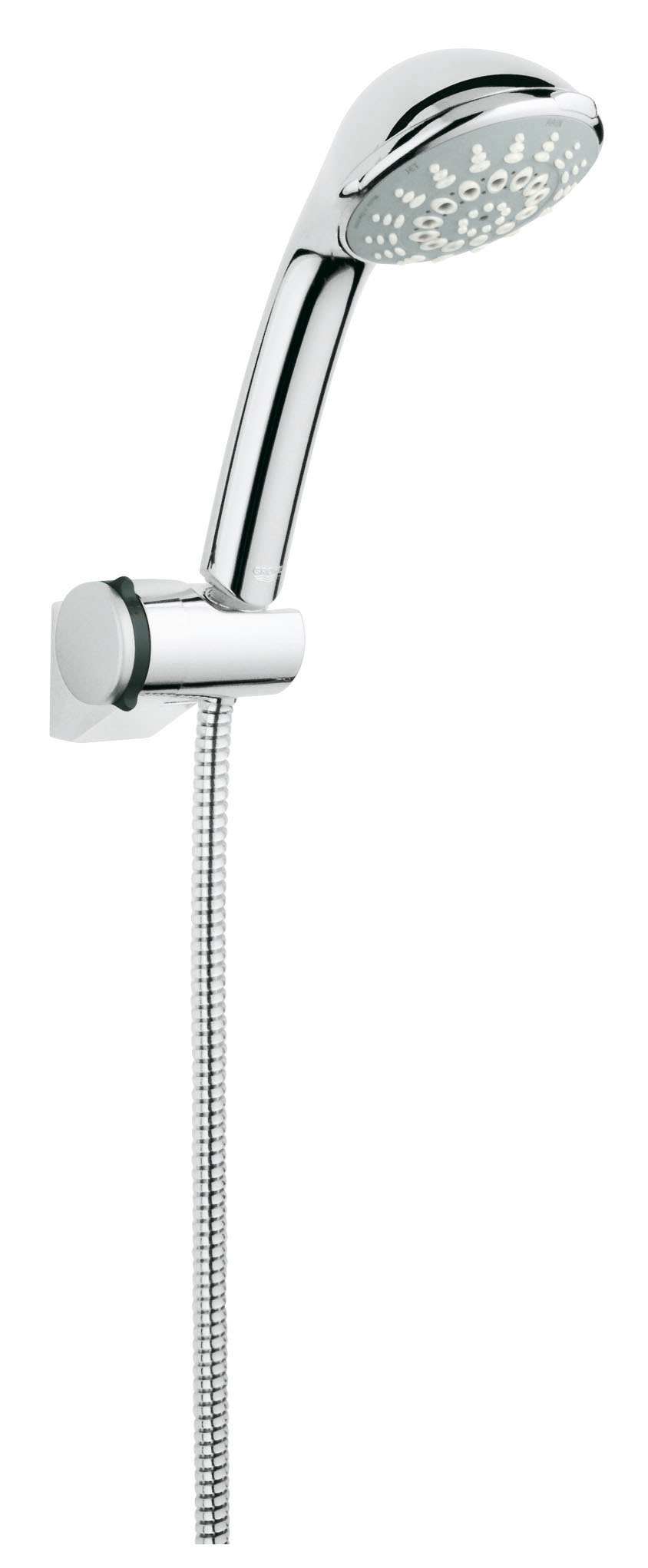Душевой комплект GROHE Relexa (28843000)13296 Душевой комплект GROHE Relexa (28843000)13296Включает в себя: Настенный держатель душа (28 623) Ручной душ Relexa 100 Champagne (28 794) Душевой шланг, 1.750 мм (28 410 000) Twistfree против перекручивания шланга GROHE DreamSpray превосходный поток воды С системой SpeedClean против известковых отложений Внутренний охлаждающий канал для продолжительного срока службы GROHE StarLight хромированная поверхность Видео по установке является исключительно информационным. Установка должна проводиться профессионалами!