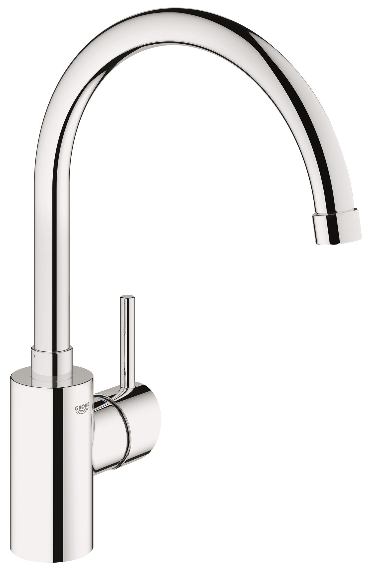 Смеситель для кухни GROHE Concetto (32661001)68/5/3 Смеситель для кухни GROHE Concetto (32661001)68/5/3Смеситель для кухни: высокий излив с регулируемым радиусом вращения, для профессионалов и любителей Этот кухонный смеситель GROHE со множеством практичных особенностей, обеспечивающих пользователям комфорт, станет эффектным акцентом в интерьере Вашей кухни. Вы, несомненно, оцените по достоинству удобство высокого излива при наполнении высоких ваз и мытье больших кастрюль. У излива предусмотрена возможность регулировки радиуса вращения, который можно установить на значение 0°, 150° или 360° (последний вариант обеспечивает максимум свободы действий и придется особенно кстати при пользовании двухчашевыми мойками). В конструкции смесителя также применяется технология GROHE SilkMove, которая обеспечивает свободную и плавную регулировку температуры и напора воды. Смеситель комплектуется нашей фирменной системой упрощенного монтажа, благодаря которой Вы быстро справитесь с его установкой. Сияющее хромированное покрытие смесителя выполнено по технологии GROHE StarLight и гарантирует ему сохранение первозданного вида даже после многолетней эксплуатации.Особенности:Высокий излив Монтаж на одно отверстие GROHE SilkMove керамический картридж 35 мм GROHE StarLight хромированная поверхностьРегулировка расхода воды Поворотный трубкообразный излив Аэратор Гибкая подводка Система быстрого монтажа Выбор радиуса поворота: 0° / 150° / 360°Видео по установке является исключительно информационным. Установка должна проводиться профессионалами! Характеристики:Материал: металл. Цвет: хром. Количество монтажных отверстий: 1. Размер упаковки: 36,5 см x 20,2 см x 13,4 см. Артикул: 32661001.