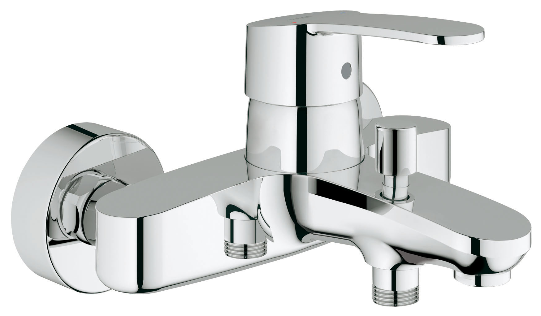 Смеситель для ванны GROHE Eurostyle Cosmopolitan (33591002)68/5/3 Смеситель для ванны GROHE Eurostyle Cosmopolitan (33591002)68/5/3Настенный монтаж Металлический рычаг Аэратор GROHE SilkMove керамический картридж O 46 мм GROHE StarLight хромированная поверхностьРегулировка расхода воды Автоматический переключатель: ванна/душ Встроенный обратный клапан в душевом отводе 1/2? Скрытые S-образные эксцентрики Дополнительный ограничитель температуры (46 308 000) С защитой от обратного потока Класс шума I по DIN 4109 Видео по установке является исключительно информационным. Установка должна проводиться профессионалами!