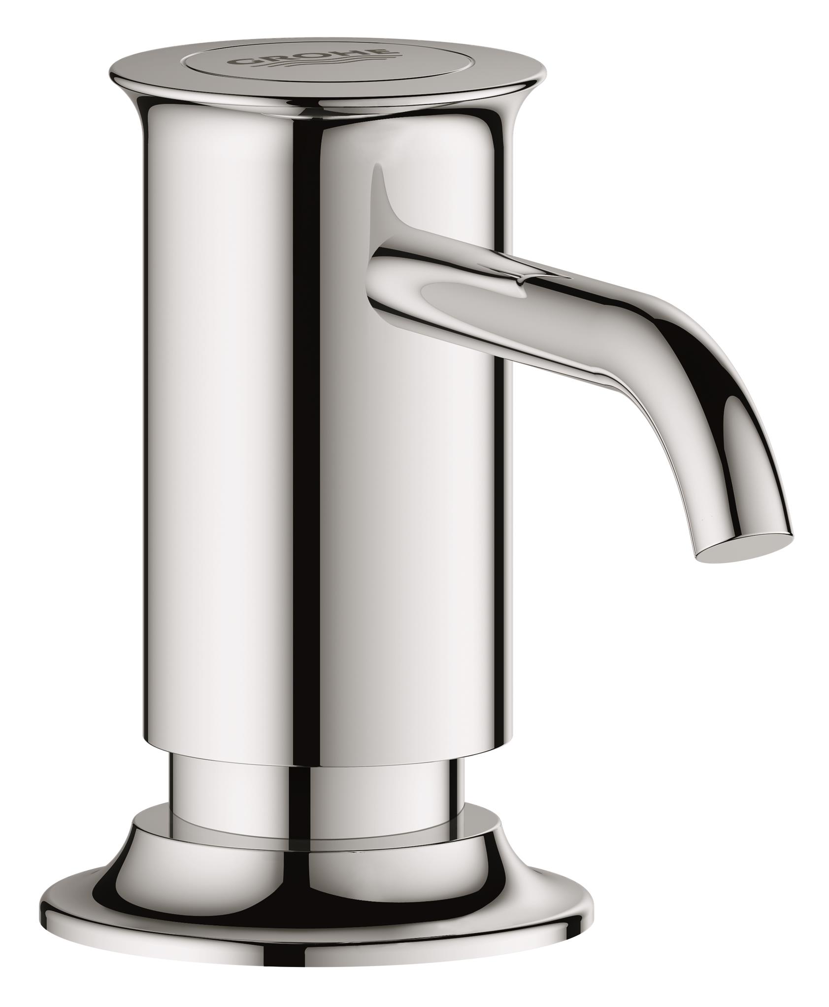 Дозатор для жидкого мыла Grohe Authentic, встраиваемый в столешницу, 400 мл68/5/1 Дозатор для жидкого мыла Grohe Authentic, встраиваемый в столешницу, 400 мл68/5/1Дозатор для жидкого мыла Grohe Authentic идеален для современных ванных комнат, его геометрические формы и чистые линии играют ключевую роль. В серии Authentic вы сможете найти несколько смесителей для ванной и кухни, но также вы сможете найти много аксессуаров, которые смогут внести последний штрих в дизайн ванной.