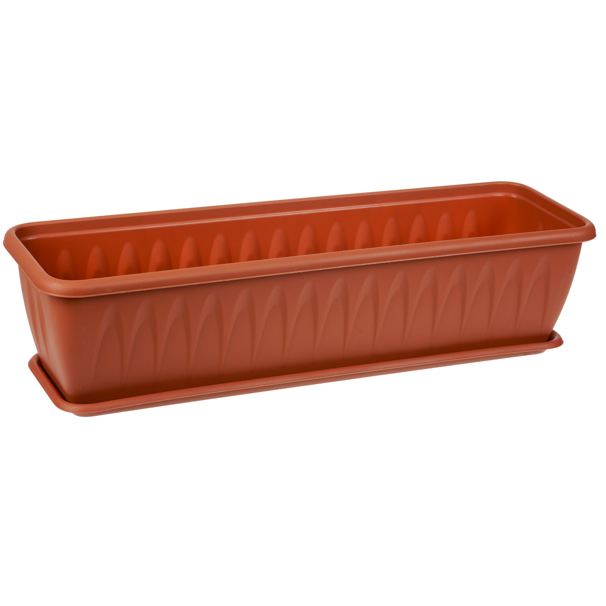 Цена балконный ящик darel plastic с поддоном цвет мраморный .