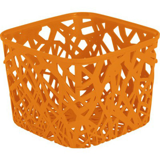 Корзинка Curver Ecolife, цвет: оранжевый, 19,2 см х 19,2 см х 14,4 смTD 0033 Корзинка Curver Ecolife, цвет: оранжевый, 19,2 см х 19,2 см х 14,4 смTD 0033Квадратная корзинка Curver Ecolife изготовлена из высококачественного пластика. Предназначена для хранения различных предметов в ванной, на кухне, на даче или в гараже. Стенки корзины оформлены изящной перфорацией, обеспечивающей естественную вентиляцию.