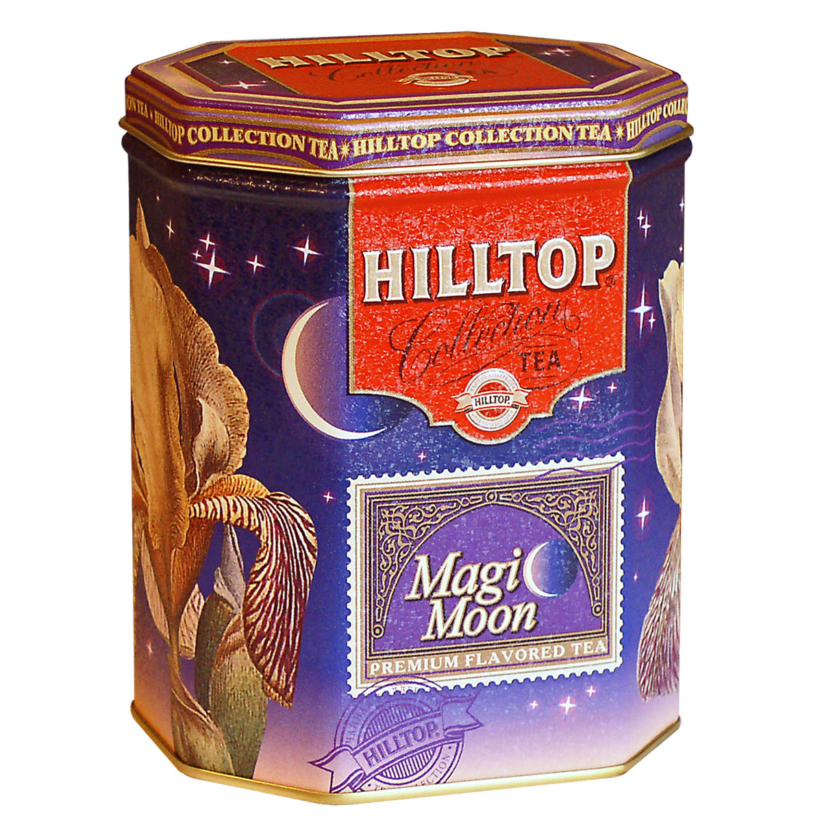 Hilltop Волшебная луна черный листовой чай, 100 г0120710 Hilltop Волшебная луна черный листовой чай, 100 г0120710Hilltop Волшебная луна - смесь черного и зеленого чая с лепестками календулы, розы, плодами шиповника, цукатами из папайи, дыни и абрикоса.