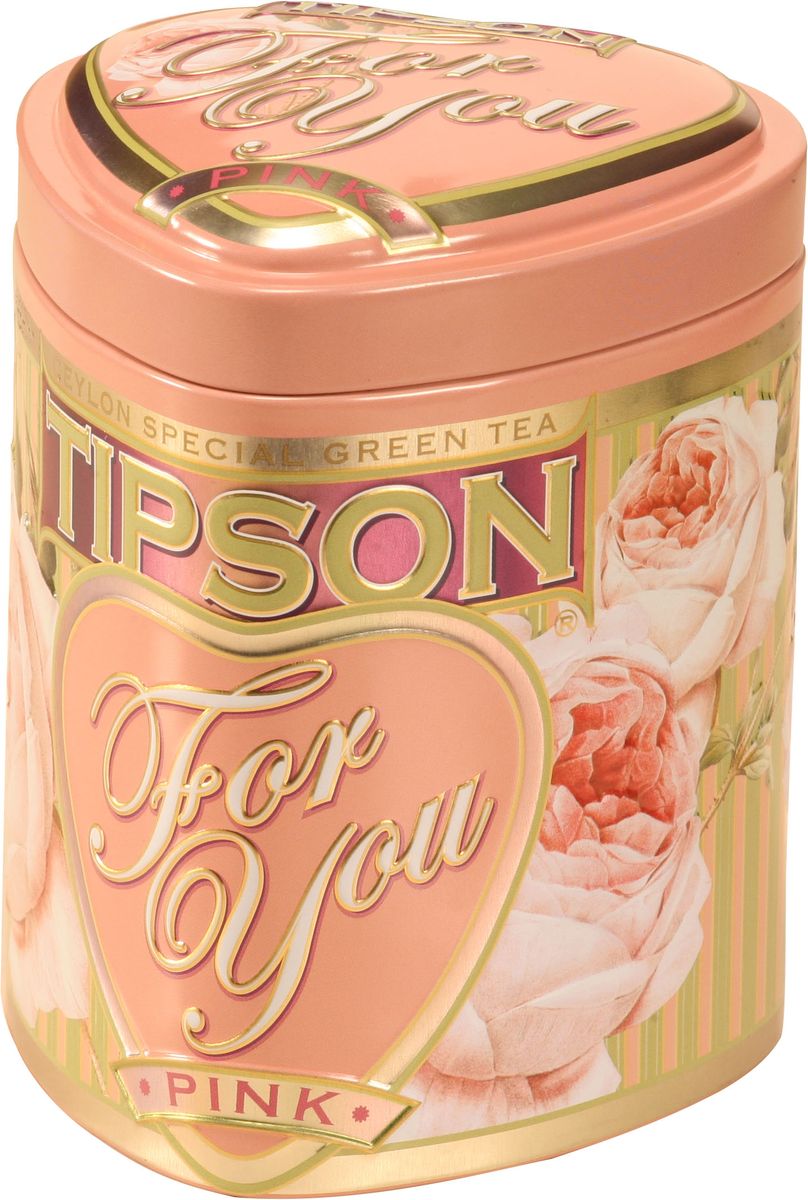 Tipson Pink зеленый листовой чай, 75 г (жестяная банка)0120710 Tipson Pink зеленый листовой чай, 75 г (жестяная банка)0120710Чай зелёный цейлонский байховый листовой Tipson Pink с ароматом яблока.
