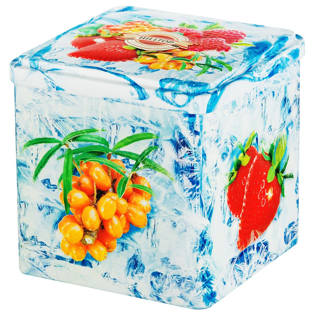 Hilltop Ягодное лакомство черный листовой чай, 100 г0120710 Hilltop Ягодное лакомство черный листовой чай, 100 г0120710Hilltop Ягодное лакомство - черный чай с ягодами и тонким ароматом облепихи, кусочками малины, лепестками подсолнуха и листьями клубники. Оригинальная праздничная упаковка будет великолепно смотреться на семейном новогоднем застолье.