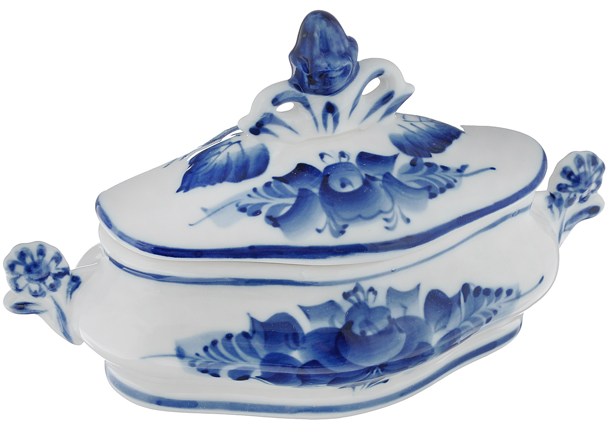 Шкатулка Сюрприз, 17 х 8 х 10 смFS-80299 Шкатулка Сюрприз, 17 х 8 х 10 смFS-80299Шкатулка Сюрприз, изготовленная из высококачественной керамики, станет оригинальным и стильным подарком. Шкатулка оснащена крышкой. Изделие оформлено гжельской росписью и предназначено для хранения ювелирных изделий в первозданном виде. С такой шкатулкой вы сможете внести в интерьер частичку элегантности. Уважаемые клиенты!Обращаем ваше внимание, что роспись на изделии выполнена вручную. Рисунок может немного отличаться от изображения на фотографии.