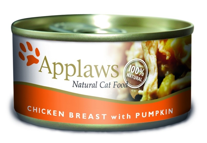 Консервы для Кошек с Куриной грудкой и тыквой (Cat Chicken Breast & Pumpkin), 70 г0120710 Консервы для Кошек с Куриной грудкой и тыквой (Cat Chicken Breast & Pumpkin), 70 г0120710Один из девизов компании Applaws – “Все только натуральное и качественное!”. Поэтому вся продукция выпускается согласно строгому регламенту качества, каждая партия продукции проходит обязательную проверку и анализы. Консервы изготовлены из свежего мяса 75%, приготовленного в собственном бульоне 24%. В состав каждого рецепта входит только три/четыре основных ингредиента и ничего более. Не содержит ГМО, синтетических консервантов или красителей. Не содержит вкусовых добавок. Состав: Филе куриной грудки 50%, куриный бульон 24%, тыква 24%, рис 1%.Гарантированный анализ: Белок 13%, Клетчатка 1%, Жиры 0,2%, Зола 2%, Влага 82%. Условия хранения: в прохладномтемном месте