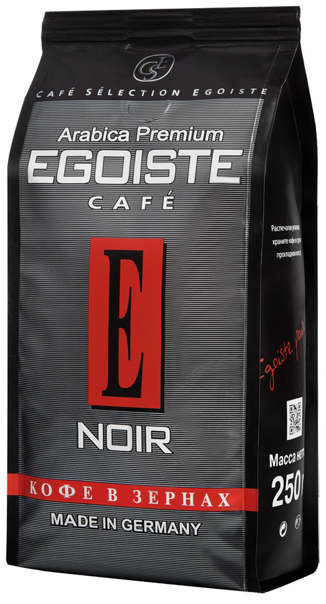 Egoiste Noir кофе в зернах, 250 г0120710 Egoiste Noir кофе в зернах, 250 г0120710Великолепная смесь высокогорной и равнинной Кенийской Арабики, отличающейся богатым ароматом, нежной кислинкой и мягким вкусом. Отборные зерна равнинной арабики придают этому кофе изумительный аромат, а завершенность вкусу дарит кофе с лучших высокогорных плантаций.
