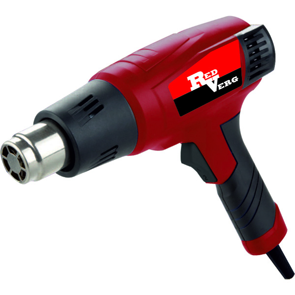 Фен технический RD-HG200/3 RedVergкн14,4 Фен технический RD-HG200/3 RedVergкн14,4Фен технический RedVerg RD-HG200/3 с мощностью 2000 Вт, с диапазоном температуры от 350 до 550 градусов позволит удалить краску с поверхности или сварить пластиковые поверхности. Регулировка воздушного потока от 300 до 500 литров в минуту, дает возможность выбрать нужный режим для различных типов работ. В комплекте 4 сопла, плюс скребок и все это упаковано в красивый кейс.
