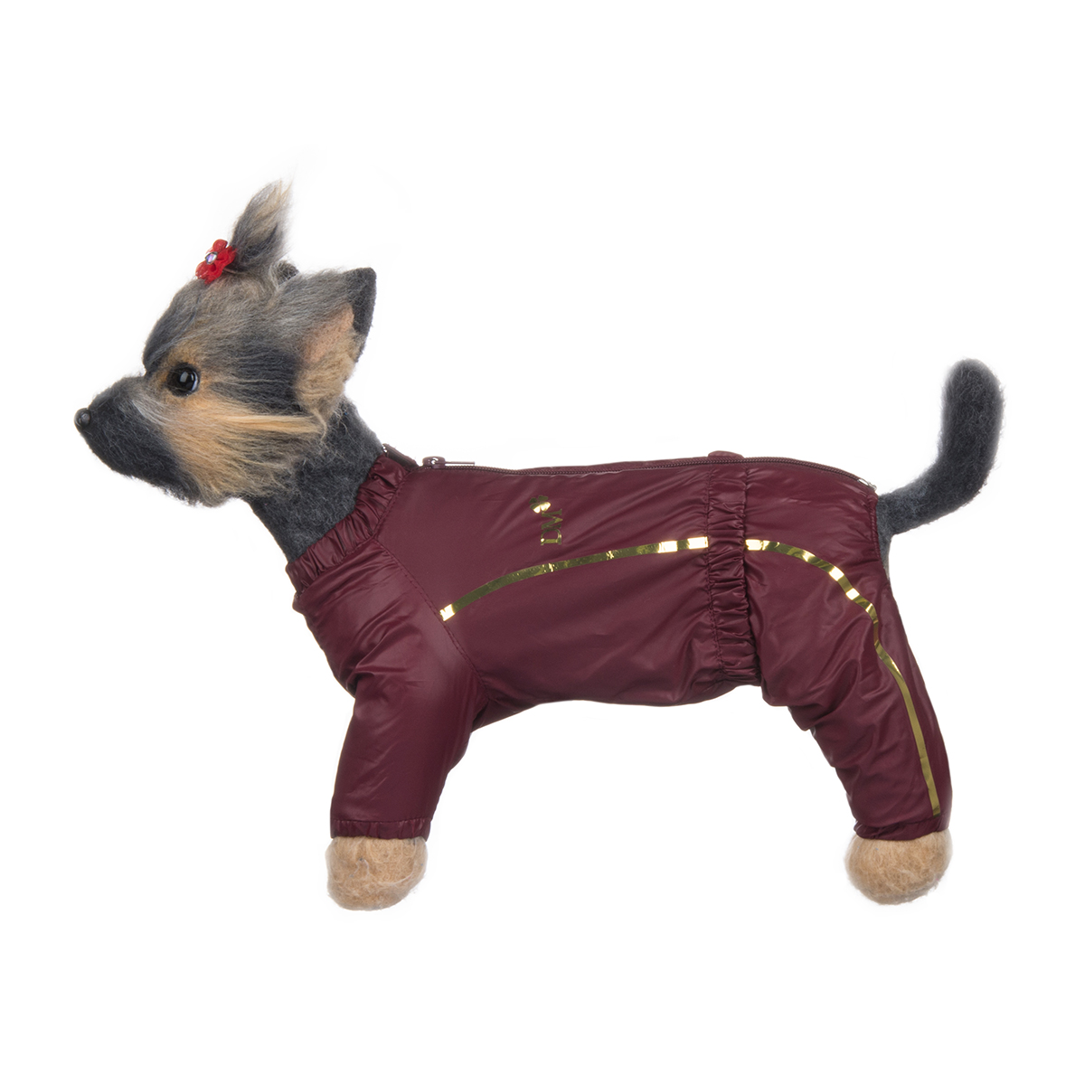 Комбинезон для собак Dogmoda Альпы, для девочки, цвет: бордовый. Размер 4 (XL)0120710 Комбинезон для собак Dogmoda Альпы, для девочки, цвет: бордовый. Размер 4 (XL)0120710Комбинезон для собак Dogmoda Альпы отлично подойдет для прогулок поздней осенью или ранней весной.Комбинезон изготовлен из полиэстера, защищающего от ветра и осадков, с подкладкой из флиса, которая сохранит тепло и обеспечит отличный воздухообмен. Комбинезон застегивается на молнию и липучку, благодаря чему его легко надевать и снимать. Ворот, низ рукавов и брючин оснащены внутренними резинками, которые мягко обхватывают шею и лапки, не позволяя просачиваться холодному воздуху. На пояснице имеется внутренняя резинка. Изделие декорировано золотистыми полосками и надписью DM.Благодаря такому комбинезону простуда не грозит вашему питомцу и он не даст любимцу продрогнуть на прогулке.