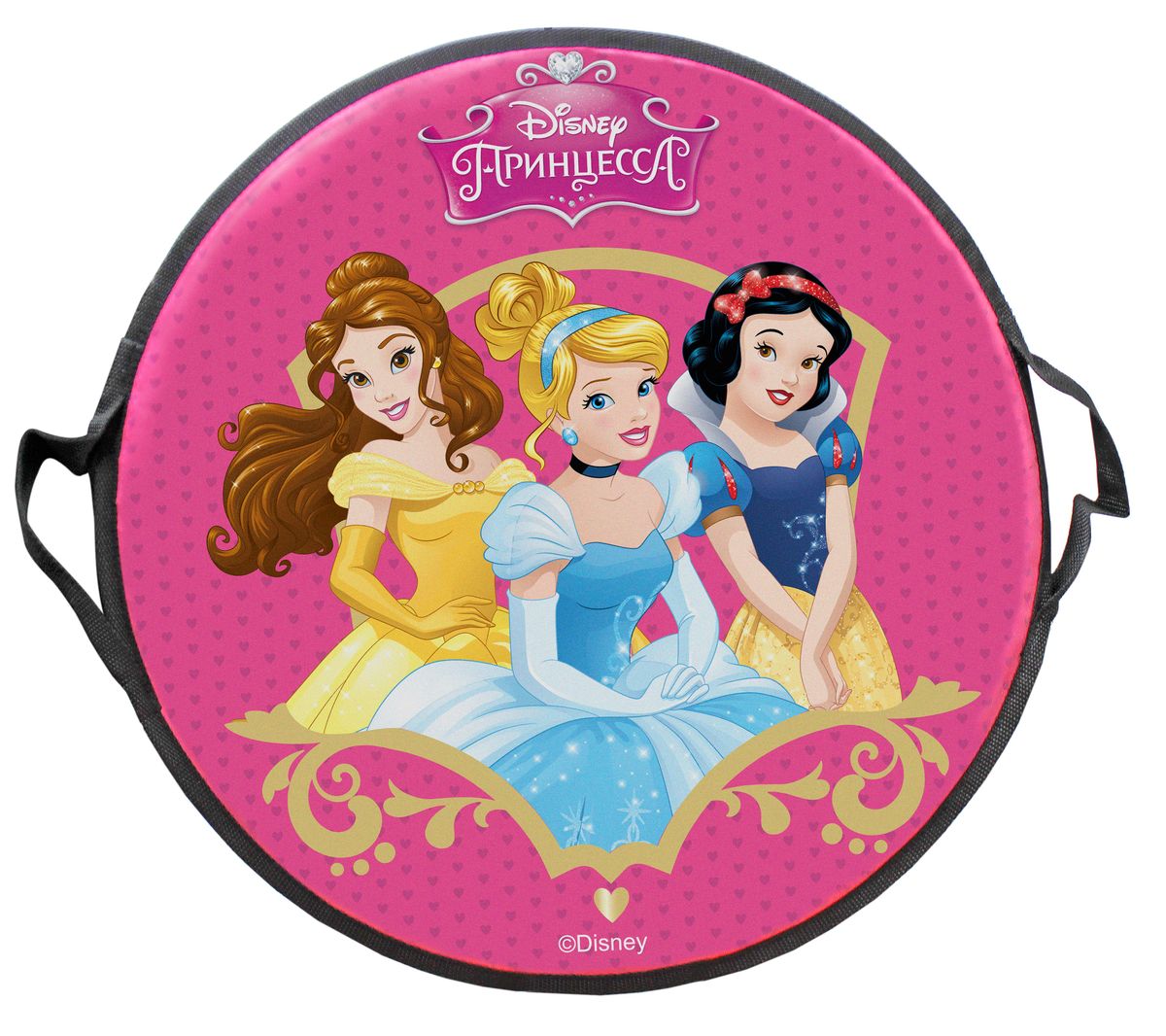 DISNEY Принцесса Ледянка круглая Disney Принцессы 52 см0OO7047-70470200 DISNEY Принцесса Ледянка круглая Disney Принцессы 52 см0OO7047-70470200Ледянка Disney Принцессы станет прекрасным подарком. Изделие предназначено катания с горок и идеально подойдет для девочек. Ледянка развивает на спуске хорошую скорость. Плотные ручки, расположенные по краям изделия помогут не упасть.