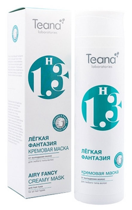 Teana Кремовая маска от выпадения волос с ламинарией и пельвецией Легкая фантазия. Н18, 200 мл92616812 Teana Кремовая маска от выпадения волос с ламинарией и пельвецией Легкая фантазия. Н18, 200 мл92616812Кремовая маска от выпадения волос с Ламинарией и ПельвециейМаска предотвращает выпадение волос и насыщает кожу головы минералами и микроэлементами, а растительные экстракты дарят силу и молодость. Питательные вещества, активно воздействуя на волосяные луковицы, запускают процесс активного роста волос.