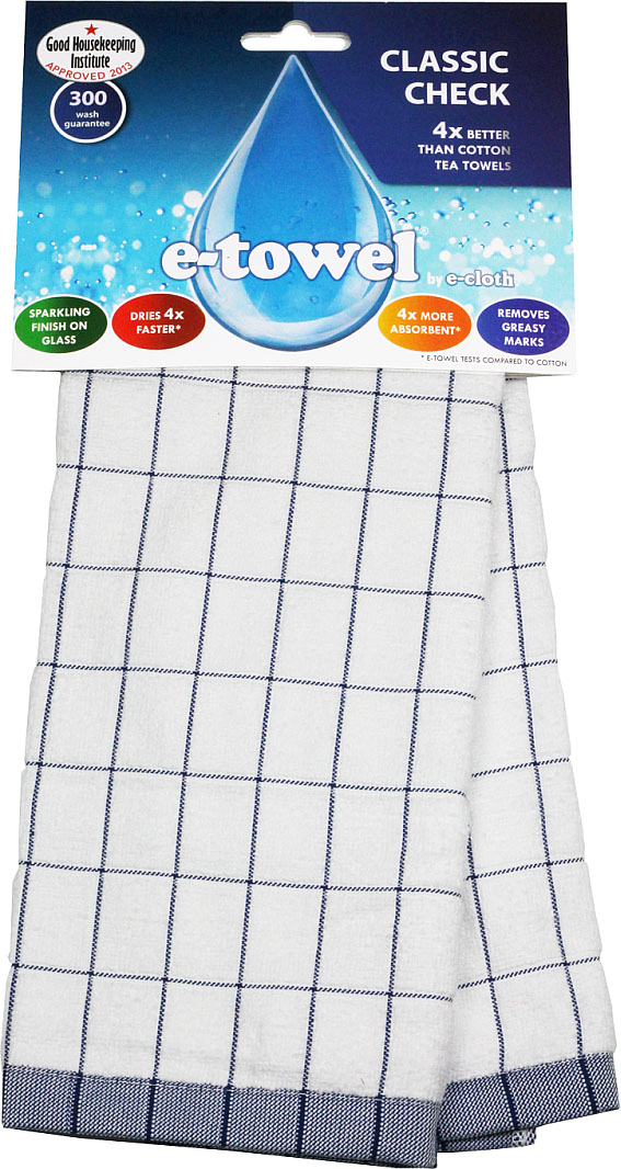 Кухонное полотенце E-cloth Классическая клетка, цвет: белый, синий, 60 см х 40 см115510 Кухонное полотенце E-cloth Классическая клетка, цвет: белый, синий, 60 см х 40 см115510Кухонное полотенце E-cloth Классическая клетка изготовлено из смеси волокон e-towel и хлопка. Полотенце имеет классический дизайн с принтом в клетку, поэтому впишется в интерьер любой кухни. Обладает в 4 раза большей впитывающей способностью, чем обычные полотенца. Не оставляют разводов и отпечатков пальцев. Такое полотенце станет прекрасным помощником у вас на кухне. Материал: 60% полиэстер, 40% хлопок.