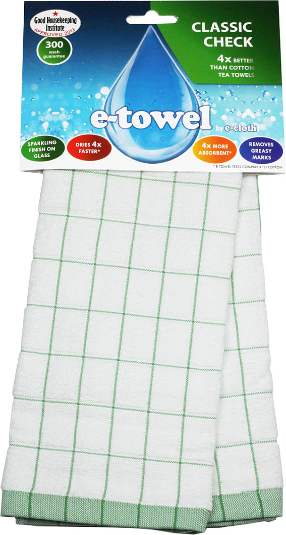 Кухонное полотенце E-cloth Классическая клетка, цвет: белый, зеленый, 60 х 40 см20391_белый, зеленый Кухонное полотенце E-cloth Классическая клетка, цвет: белый, зеленый, 60 х 40 см20391_белый, зеленыйКухонное полотенце E-cloth Классическая клетка изготовлено из смеси волокон e-towel и хлопка. Полотенце имеет классический дизайн с принтом в клетку, поэтому впишется в интерьер любой кухни. Обладает в 4 раза большей впитывающей способностью, чем обычные полотенца. Не оставляет разводов и отпечатков пальцев. Такое полотенце станет прекрасным помощником у вас на кухне. Материал: 60% полиэстер, 40% хлопок.