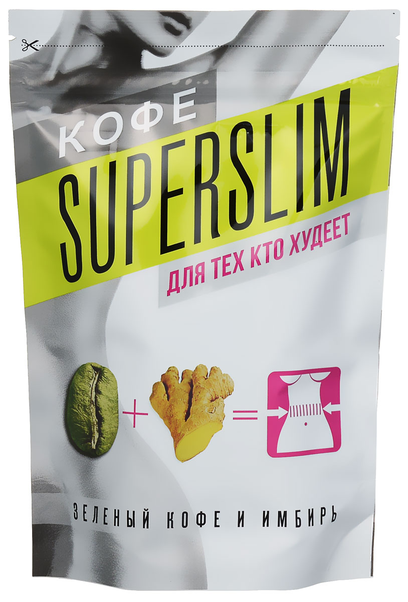 Superslim для тех, кто худеет кофейный напиток, 42 г0120710 Superslim для тех, кто худеет кофейный напиток, 42 г0120710Кофейный напиток Superslim специально создан для тех, кто любит настоящий качественный кофе и при этом стремиться держать себя в отличной форме. Зеленый кофе обладает повышенной концентрацией активных веществ и антиоксидантов, что благотворно влияет на обмен веществ. Канадский имбирь придает напитку яркий бодрящий вкус и является природным сжигателем жира на клеточном уровне.В упаковке 14 пакетиков по 3 г каждый.