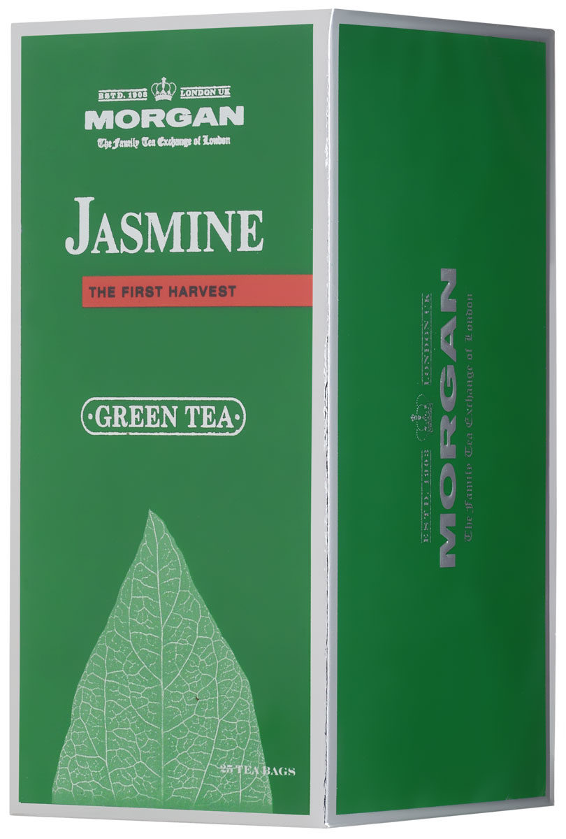 Morgan Jasmine чай зеленый в пакетиках, 25 шт0120710 Morgan Jasmine чай зеленый в пакетиках, 25 шт0120710Жасмин для чая Morgan Jasmineбыл собран летом в провинции Фуцзянь, расположенной в юго-восточной части Китая. Классический вкус освежит и придаст сил, а аромат жасмина напомнит о лете.