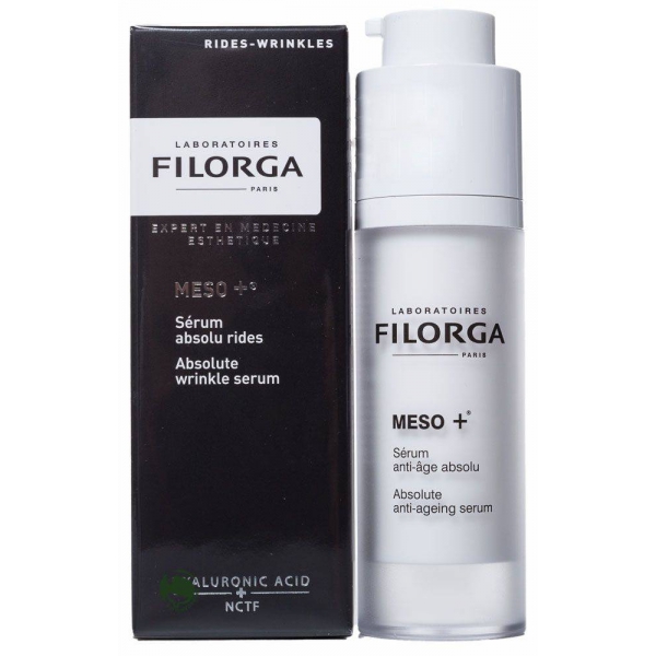 Filorga Сыворотка Meso+ против старения 30 млFS-00897 Filorga Сыворотка Meso+ против старения 30 млFS-00897Комплексно воздействует на все этапы старения: стимулирует, разглаживает,восстанавливает. Сыворотка является настоящим ускорителем коллагена, состоящим из молекулы NCTF, широко применяемой в космезотерапии, и фрагментов ДНК, обладает мощным увлажняющим и антиоксидантным эффектом, восстанавливает фибробласты: эксклюзивный коктейль стимулирует клеточную активность дермы для укрепления и восстановления кожи. Параллельно ретинол разглаживает кожу лица, устраняя морщины и выравнивая рельеф. Шелковистая текстура на водной основе мгновенно впитывается, обеспечивая эффект бархатной кожи. Кожа ровная и гладкая, восстановлена на поверхности и в глубине, свежая, отдохнувшая, светится энергией.Кожа ровная, гладкая светится энергией