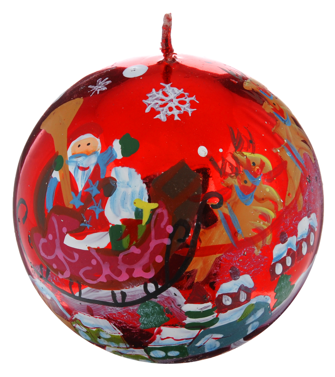 Свеча-шар Winter Wings Дед Мороз, диаметр 7,3 см1029532 Свеча-шар Winter Wings Дед Мороз, диаметр 7,3 см1029532Свеча Winter Wings Дед Мороз, изготовленная из парафина в форме шара, станет прекрасным украшением интерьера помещения в преддверии Нового года. Свеча имеет глянцевое покрытие с красивым новогодним рисунком. Такая свеча создаст атмосферу таинственности и загадочности и наполнит дом волшебством и ощущением праздника. Хороший сувенир для друзей и близких.